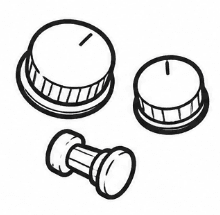 Classic radio knobs.